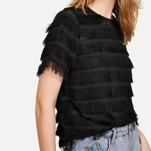 Blouse/top with frills